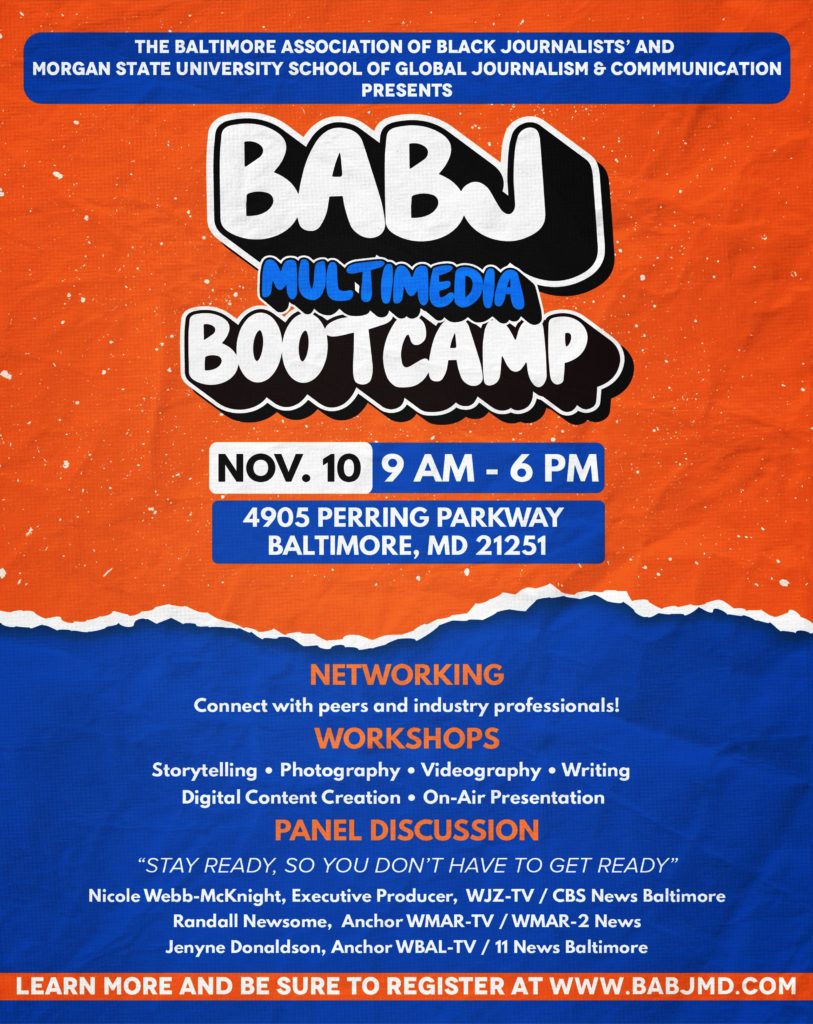 Promotional image for the 2023 BABJ Multimedia Bootcamp.